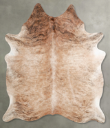 Light Brindle X-Large Brazilian Cowhide Rug 7'1"H x 5'11"W #A55761 by Hudson Hides