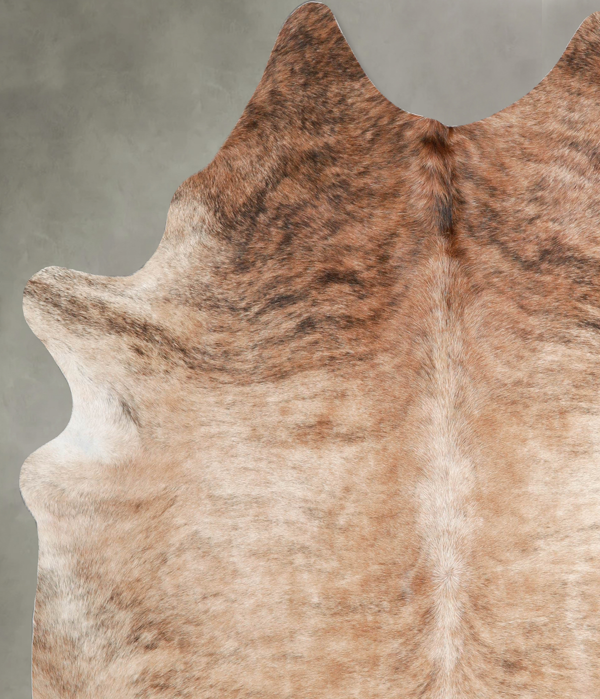 Light Brindle X-Large Brazilian Cowhide Rug 7'1"H x 5'11"W #A55761 by Hudson Hides