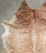 Light Brindle X-Large Brazilian Cowhide Rug 7'1"H x 5'11"W #A55761 by Hudson Hides