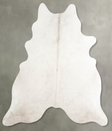 Champagne X-Large Brazilian Cowhide Rug 6'8"H x 6'3"W #A55767 by Hudson Hides