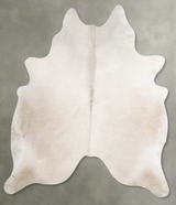 Champagne Large Brazilian Cowhide Rug 6'8"H x 5'10"W #A55769 by Hudson Hides