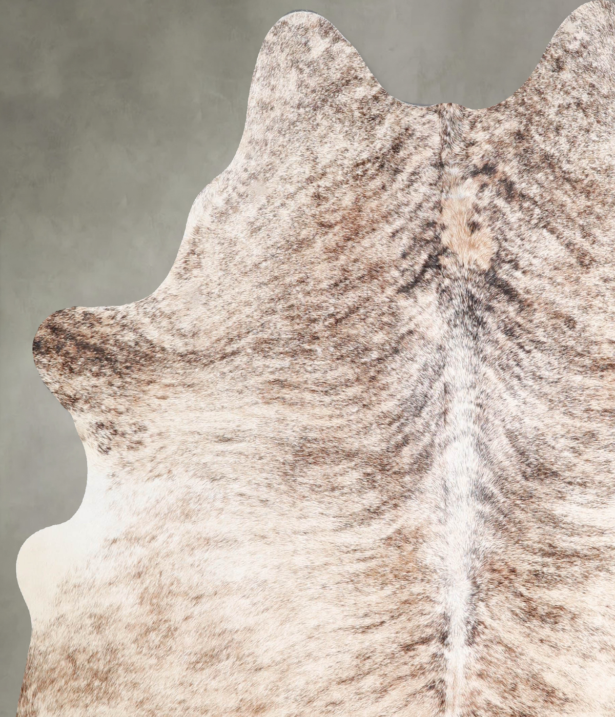 Light Brindle Large Brazilian Cowhide Rug 6'5"H x 5'8"W #A55772 by Hudson Hides