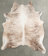 Light Brindle Large Brazilian Cowhide Rug 6'4"H x 5'10"W #A55775 by Hudson Hides