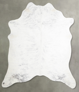 Grey Brindle Large Brazilian Cowhide Rug 6'4"H x 6'1"W #A55776 by Hudson Hides