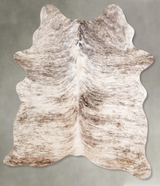 Light Brindle Large Brazilian Cowhide Rug 6'2"H x 4'11"W #A55778 by Hudson Hides