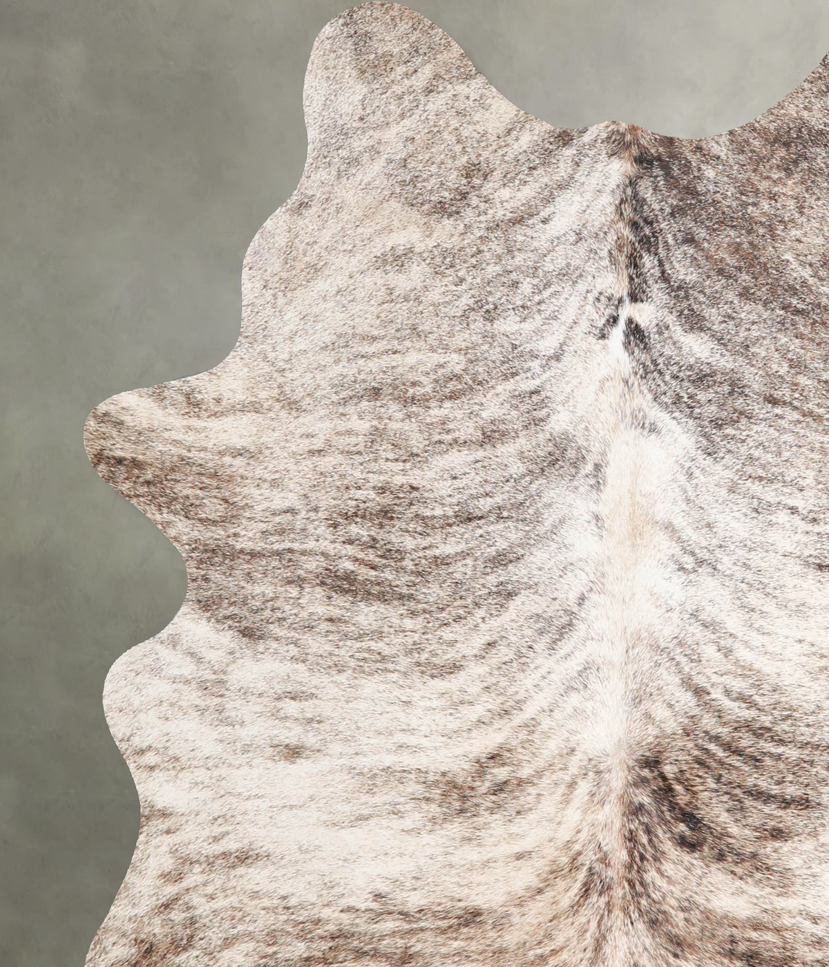 Light Brindle Large Brazilian Cowhide Rug 6'2"H x 4'11"W #A55778 by Hudson Hides
