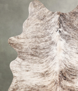Light Brindle Large Brazilian Cowhide Rug 6'2"H x 4'11"W #A55778 by Hudson Hides