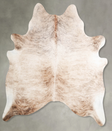 Light Brindle Large Brazilian Cowhide Rug 6'4"H x 6'2"W #A55779 by Hudson Hides