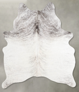 Grey Brindle Large Brazilian Cowhide Rug 5'11"H x 5'1"W #A55780 by Hudson Hides