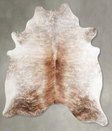 Light Brindle X-Large Brazilian Cowhide Rug 7'0"H x 6'2"W #A55782 by Hudson Hides
