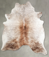 Light Brindle X-Large Brazilian Cowhide Rug 7'0"H x 6'2"W #A55782 by Hudson Hides