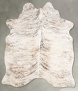 Light Brindle Medium Brazilian Cowhide Rug 5'10"H x 5'1"W #A55785 by Hudson Hides