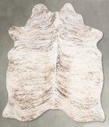 Light Brindle Medium Brazilian Cowhide Rug 5'10"H x 5'1"W #A55785 by Hudson Hides