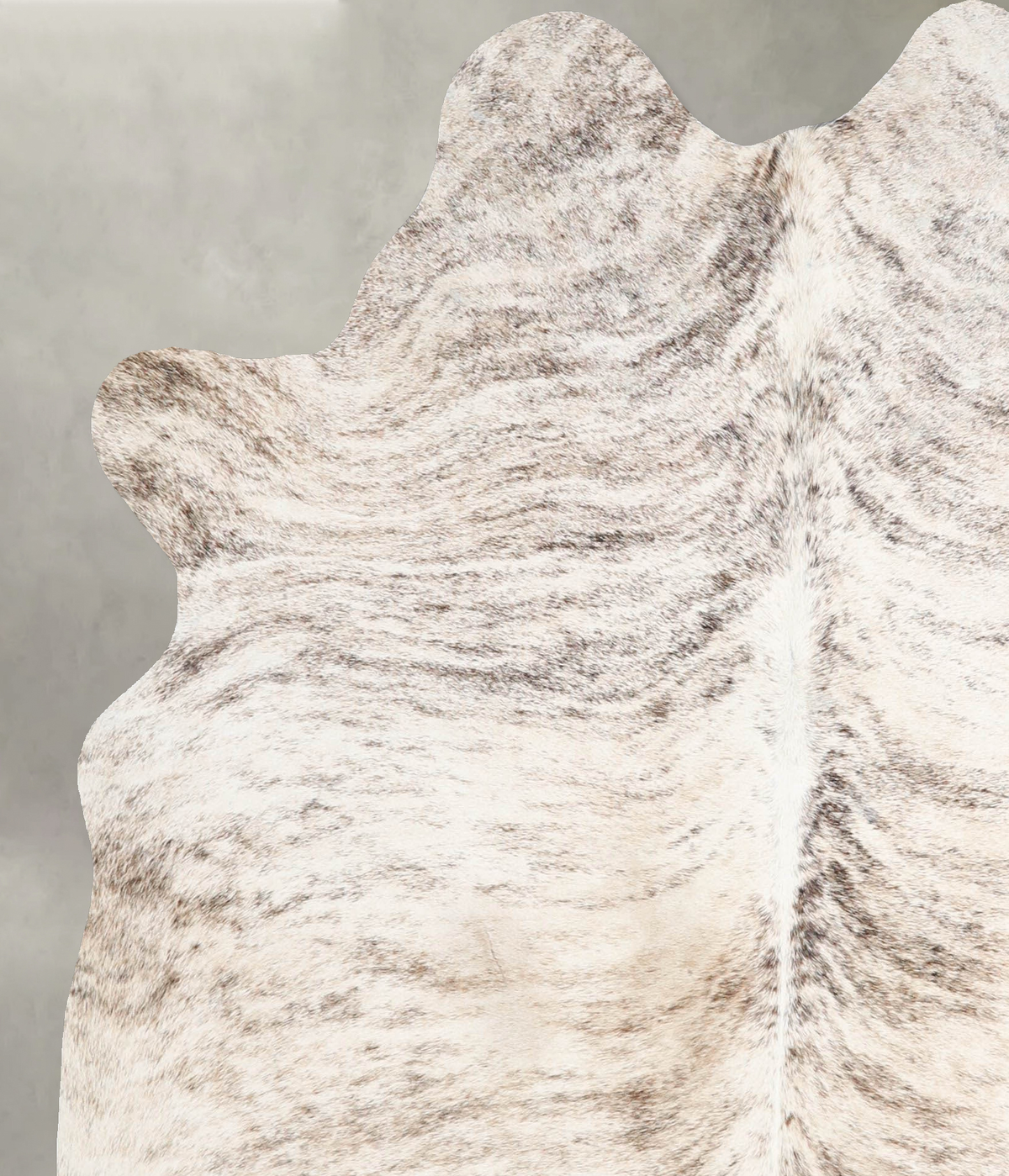 Light Brindle Medium Brazilian Cowhide Rug 5'10"H x 5'1"W #A55785 by Hudson Hides