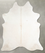 Ivory with Beige XX-Large Brazilian Cowhide Rug 7'9"H x 6'6"W #A55786 by Hudson Hides