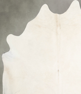 Ivory with Beige X-Large Brazilian Cowhide Rug 7'6"H x 6'6"W #A55788 by Hudson Hides