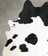 Black and White XX-Large Brazilian Cowhide Rug 7'11"H x 6'6"W #A55789 by Hudson Hides