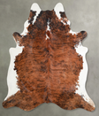 Medium Brindle XX-Large Brazilian Cowhide Rug 7'6"H x 6'10"W #A55790 by Hudson Hides