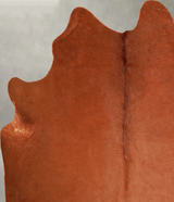 Solid Brown Large Brazilian Cowhide Rug 6'4"H x 5'10"W #A55792 by Hudson Hides