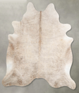 Champagne X-Large Brazilian Cowhide Rug 7'2"H x 6'8"W #A55796 by Hudson Hides