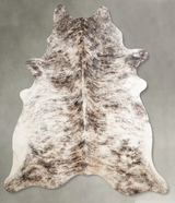 Light Brindle XX-Large Brazilian Cowhide Rug 7'5"H x 6'11"W #A55801 by Hudson Hides