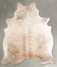 Light Brindle X-Large Brazilian Cowhide Rug 7'3"H x 6'5"W #A55805 by Hudson Hides