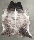 Grey Brindle XX-Large Brazilian Cowhide Rug 7'6"H x 6'10"W #A55808 by Hudson Hides