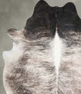 Grey Brindle XX-Large Brazilian Cowhide Rug 7'6"H x 6'10"W #A55808 by Hudson Hides