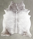 Grey Brindle X-Large Brazilian Cowhide Rug 6'10"H x 6'5"W #A55810 by Hudson Hides