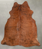Medium Brindle Large Brazilian Cowhide Rug 5'9"H x 5'3"W #A55814 by Hudson Hides