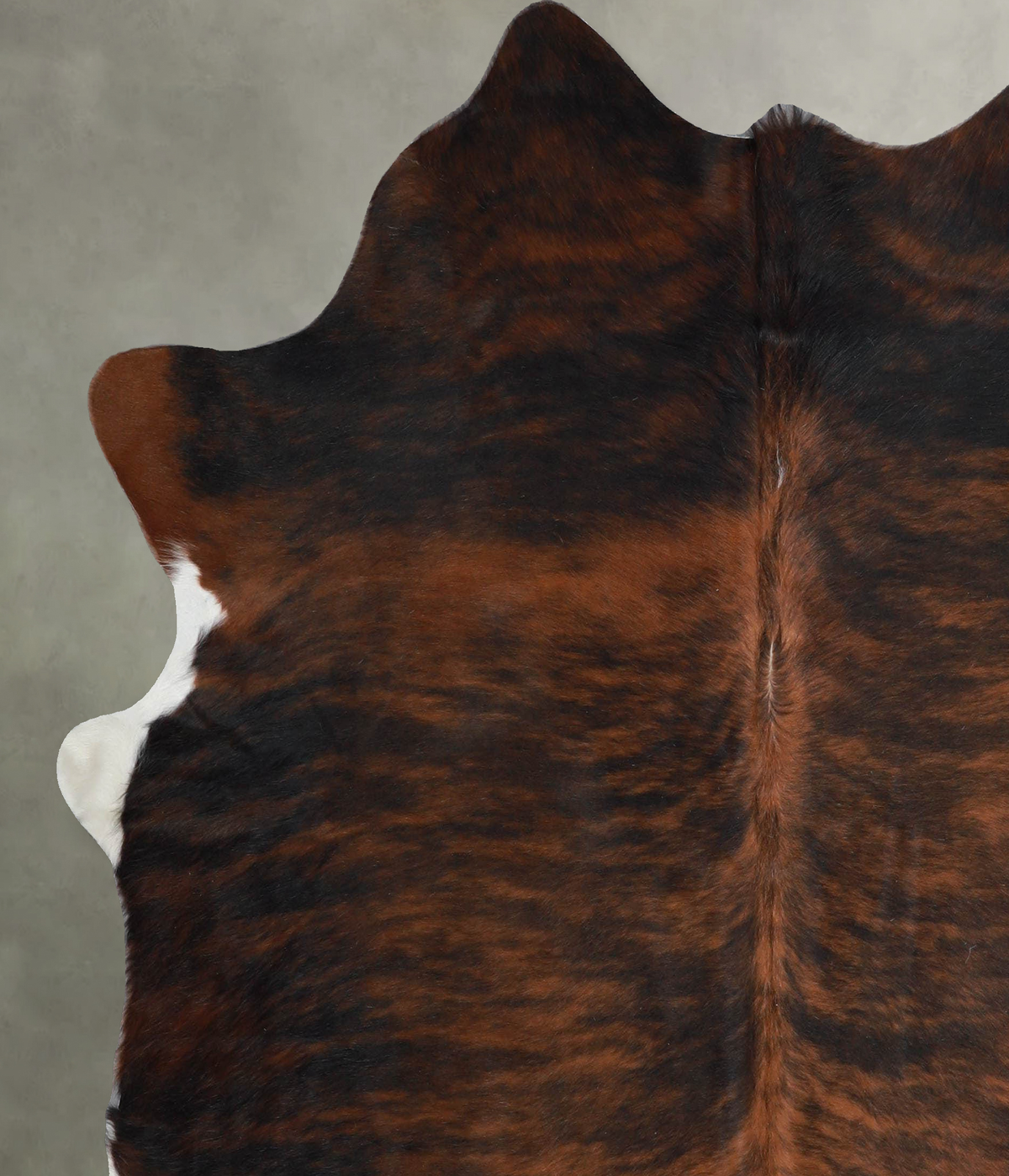 Dark Brindle Large Brazilian Cowhide Rug 6'4"H x 5'10"W #A55815 by Hudson Hides