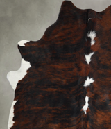 Tricolor Large Brazilian Cowhide Rug 7'0"H x 5'8"W #A55816 by Hudson Hides