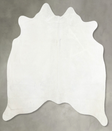Light Grey Medium Brazilian Cowhide Rug 4'11"H x 5'2"W #A55817 by Hudson Hides