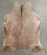 Taupe Large Brazilian Cowhide Rug 6'9"H x 5'11"W #A55822 by Hudson Hides
