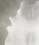 Light Grey X-Large Brazilian Cowhide Rug 6'11"H x 6'2"W #A55826 by Hudson Hides