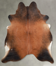 Warm Caramel X-Large Brazilian Cowhide Rug 7'1"H x 6'4"W #A55832 by Hudson Hides