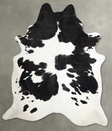 Black and White XX-Large Brazilian Cowhide Rug 7'9"H x 6'11"W #A55834 by Hudson Hides