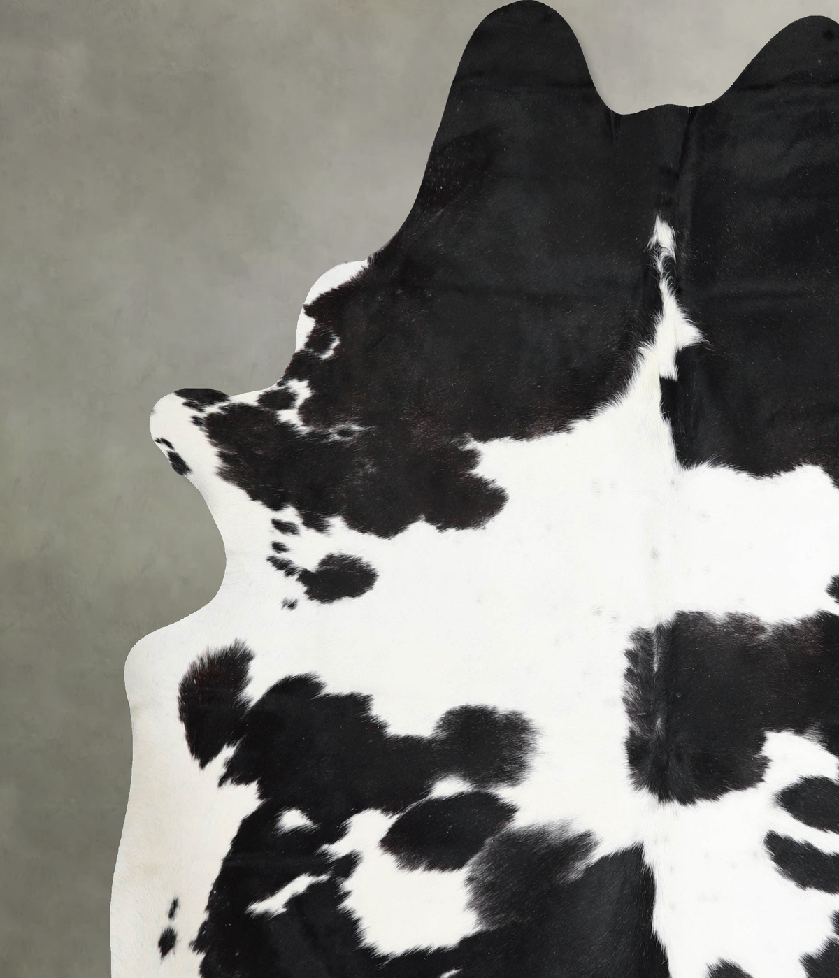 Black and White XX-Large Brazilian Cowhide Rug 7'9"H x 6'11"W #A55834 by Hudson Hides