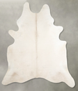 Ivory with Beige XX-Large Brazilian Cowhide Rug 7'9"H x 6'6"W #A55836 by Hudson Hides