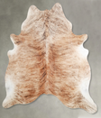 Light Brindle X-Large Brazilian Cowhide Rug 7'1"H x 6'6"W #A55838 by Hudson Hides