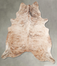 Light Brindle XX-Large Brazilian Cowhide Rug 7'5"H x 6'10"W #A55839 by Hudson Hides