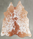 Salt and Pepper Brown Medium Brazilian Cowhide Rug 3'11"H x 4'1"W #A55842 by Hudson Hides