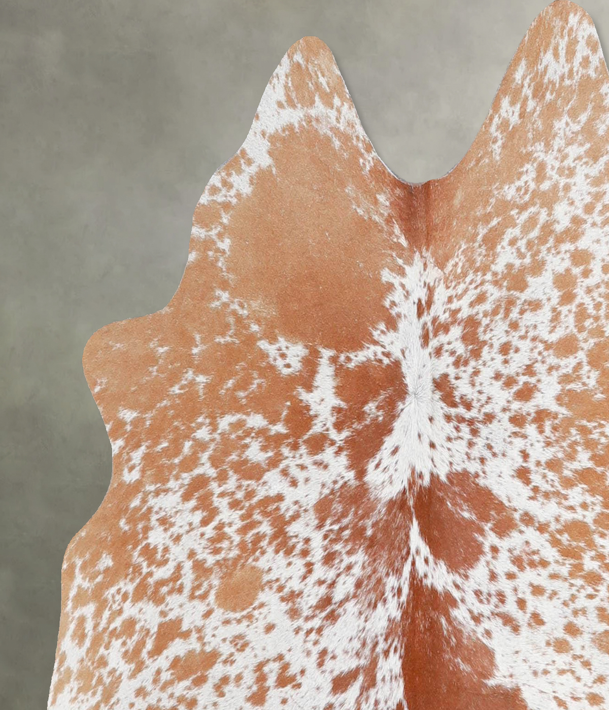 Salt and Pepper Brown Medium Brazilian Cowhide Rug 3'11"H x 4'1"W #A55842 by Hudson Hides