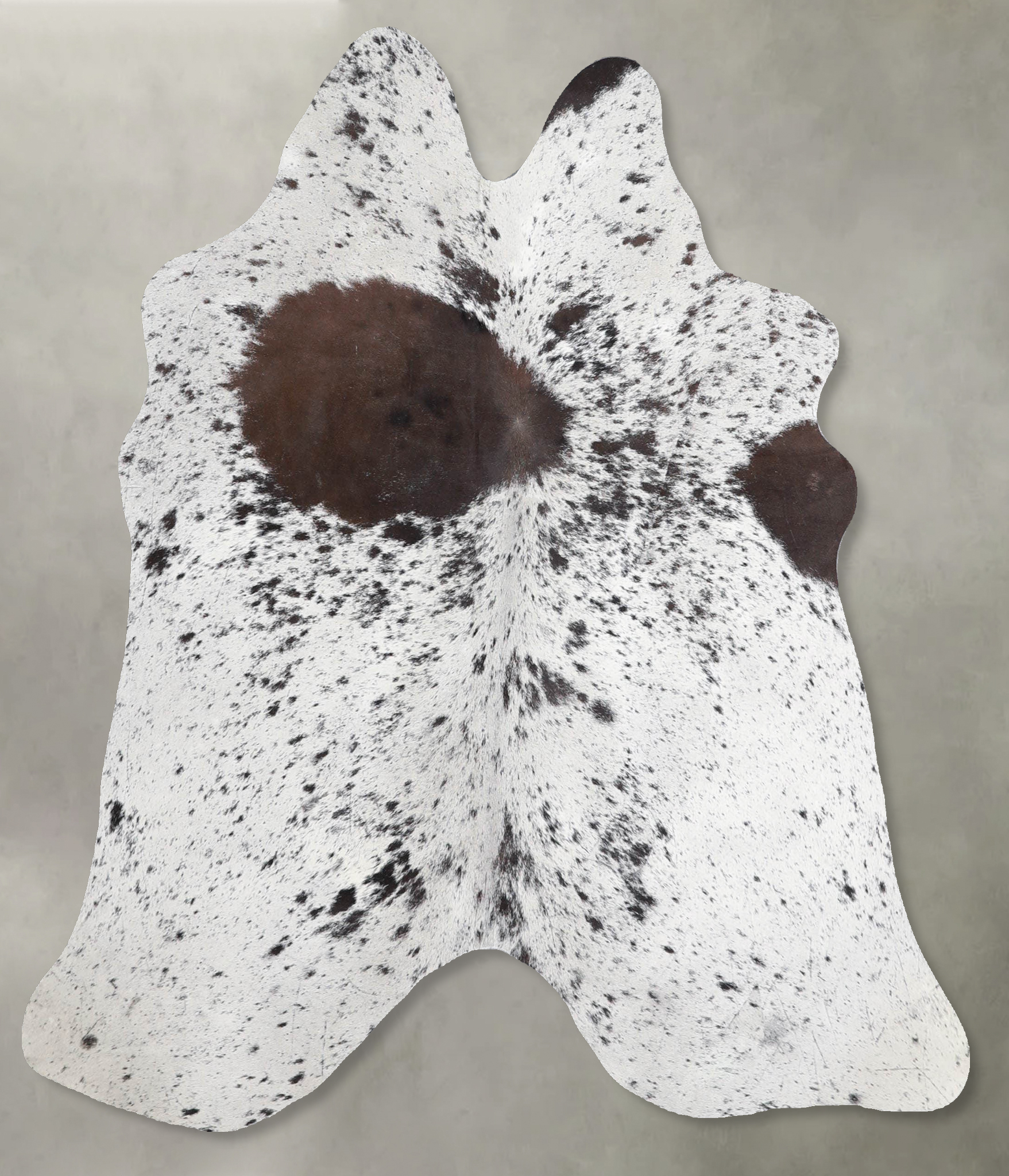 Chocolate and White Cowhide Rug #A55845