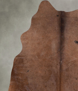 Solid Brown Medium Brazilian Cowhide Rug 5'2"H x 4'7"W #A55846 by Hudson Hides
