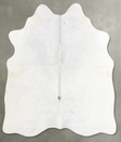 Light Grey Medium Brazilian Cowhide Rug 4'9"H x 4'7"W #A55850 by Hudson Hides