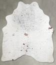 Salt and Pepper Brown Medium Brazilian Cowhide Rug 5'2"H x 4'7"W #A55851 by Hudson Hides