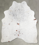 Salt and Pepper Brown Medium Brazilian Cowhide Rug 5'2"H x 4'7"W #A55851 by Hudson Hides