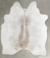 Grey with Beige Medium Brazilian Cowhide Rug 5'2"H x 4'10"W #A55852 by Hudson Hides