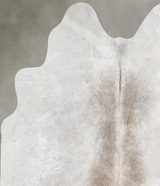 Grey with Beige Medium Brazilian Cowhide Rug 5'2"H x 4'10"W #A55852 by Hudson Hides